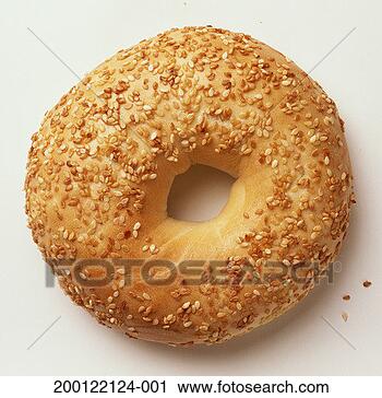Stock Photography - sesame seed bagel. 
fotosearch - search 
stock photos, 
pictures, images, 
and photo clipart