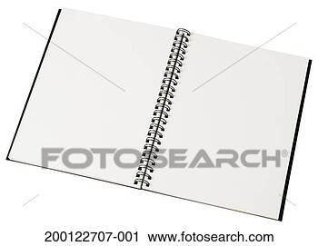 Stock Photography - spiral notebook 
with blank pages. 
fotosearch - search 
stock photos, 
pictures, images, 
and photo clipart