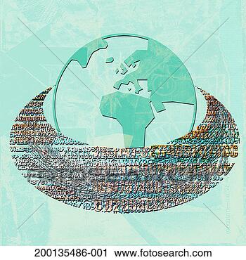 Stock Photography - ring of data around 
globe displaying 
europe and africa. 
fotosearch - search 
stock photos, 
pictures, images, 
and photo clipart