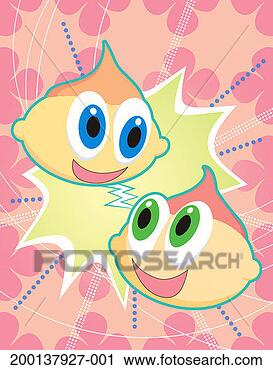 Stock Photography - two cartoons eyeing 
each other. fotosearch 
- search stock 
photos, pictures, 
images, and photo 
clipart