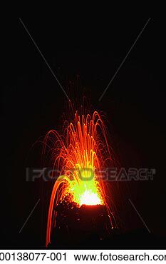 Stock Photography - usa, hawaii, volcanoes 
national park, 
pu'u o'o vent 
at night. fotosearch 
- search stock 
photos, pictures, 
images, and photo 
clipart