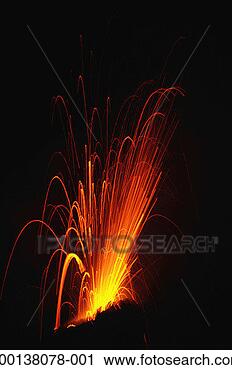Stock Photography - usa, hawaii, volcanoes 
national park, 
pu'u o'o vent 
at night. fotosearch 
- search stock 
photos, pictures, 
images, and photo 
clipart
