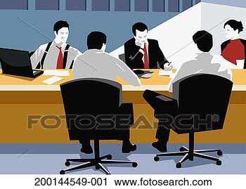 Stock Photography - businessmen and 
women in boardroom. 
fotosearch - search 
stock photos, 
pictures, images, 
and photo clipart