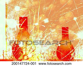 Stock Photography - laboratory flasks 
and sparks. fotosearch 
- search stock 
photos, pictures, 
images, and photo 
clipart