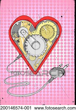 Stock Photography - mechanical heart 
connected to power 
plug. fotosearch 
- search stock 
photos, pictures, 
images, and photo 
clipart