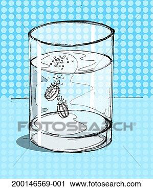 Stock Photography - two tablets dissolving 
in glass of liquid. 
fotosearch - search 
stock photos, 
pictures, images, 
and photo clipart