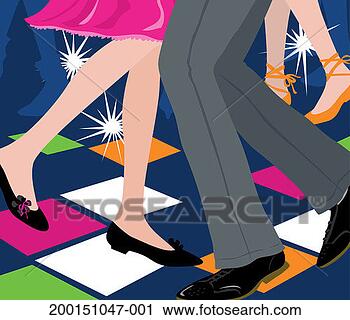 Stock Photography - couple dancing 
at nightclub, 
low section, side 
view. fotosearch 
- search stock 
photos, pictures, 
images, and photo 
clipart