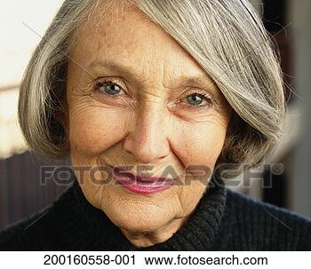 Stock Photography - senior woman smiling, 
portrait. fotosearch 
- search stock 
photos, pictures, 
images, and photo 
clipart