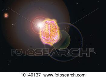 Picture - brain in space. 
fotosearch - search 
stock photos, 
pictures, images, 
and photo clipart