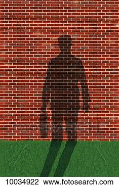 Stock Photo - business man shadow 
up against wall 
in concept. fotosearch 
- search stock 
photos, pictures, 
images, and photo 
clipart