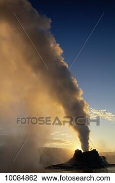 Stock Photo - castle geyser 
at yellowstone 
national park. 
fotosearch - search 
stock photos, 
pictures, images, 
and photo clipart