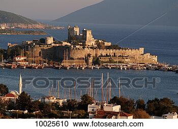 Stock Photography - castle of saint 
peter in bodrum, 
turkey. fotosearch 
- search stock 
photos, pictures, 
images, and photo 
clipart