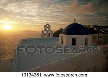 Stock Photography - church at firostefuni 
santorini, greece. 
fotosearch - search 
stock photos, 
pictures, images, 
and photo clipart