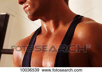 Stock Photograph - man taking a break 
from his workout. 
fotosearch - search 
stock photos, 
pictures, images, 
and photo clipart