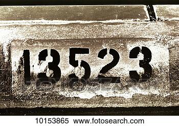 Stock Image - metal number stencil. 
fotosearch - search 
stock photos, 
pictures, images, 
and photo clipart