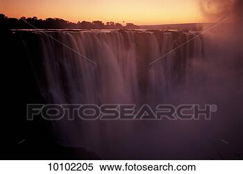 Stock Image - the victoria falls, 
sunrise, zimbabwe. 
fotosearch - search 
stock photos, 
pictures, images, 
and photo clipart