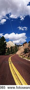 Stock Image - zion national 
park, utah, route 
9. fotosearch 
- search stock 
photos, pictures, 
images, and photo 
clipart