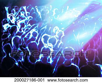 Stock Photography - crowd bathed in 
blue light. fotosearch 
- search stock 
photos, pictures, 
images, and photo 
clipart