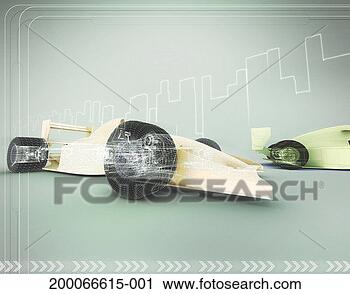 Stock Photography - racecars speeding 
around track. 
fotosearch - search 
stock photos, 
pictures, images, 
and photo clipart