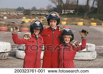 Stock Photography - three children 
(6-11) wearing 
sportswear, waving 
hands. fotosearch 
- search stock 
photos, pictures, 
images, and photo 
clipart