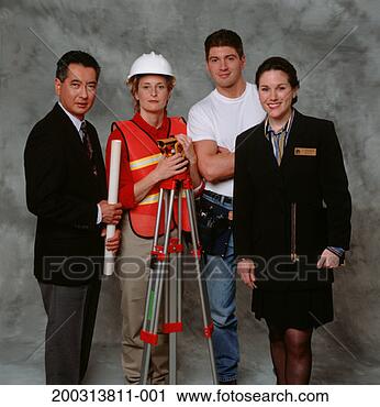 Stock Photography - building company 
professional team 
posing in studio, 
portrait. fotosearch 
- search stock 
photos, pictures, 
images, and photo 
clipart