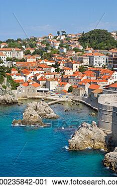 Stock Photography - croatia, dubrovnik, 
aerial view. fotosearch 
- search stock 
photos, pictures, 
images, and photo 
clipart