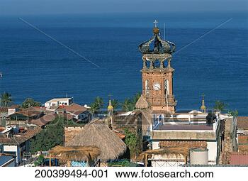 Arquivo de Fotografia - eua,  novo,  méxico, 
 puerto,  vallarta, 
 cidade,  igreja, 
 guadalupe. fotosearch 
- busca de fotos, 
imagens e clipart