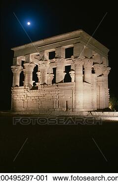 Stock Photography - egypt, aswan, 
temple of philae, 
kiosk of trajan, 
night. fotosearch 
- search stock 
photos, pictures, 
images, and photo 
clipart