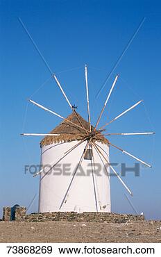 Stock Photograph - greece, santorini, 
windmill. fotosearch 
- search stock 
photos, pictures, 
images, and photo 
clipart