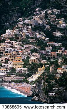 Stock Image - italy, campania, 
amalfi coast, 
positano. fotosearch 
- search stock 
photos, pictures, 
images, and photo 
clipart