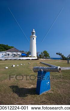 Stock Photography - jamaica, negril 
point lighthouse. 
fotosearch - search 
stock photos, 
pictures, images, 
and photo clipart