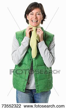 Stock Photo - mature woman with 
green body warmer, 
portrait. fotosearch 
- search stock 
photos, pictures, 
images, and photo 
clipart
