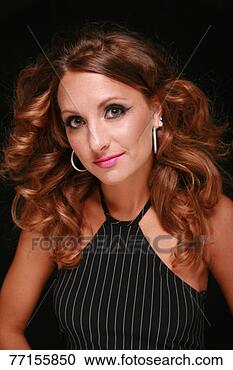 Stock Photography - head shot of a 
beautiful model. 
fotosearch - search 
stock photos, 
pictures, images, 
and photo clipart