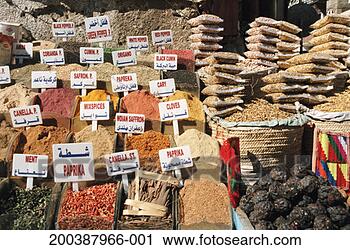 Stock Photography - herbs and spices 
displayed on stall 
in bazaar. fotosearch 
- search stock 
photos, pictures, 
images, and photo 
clipart