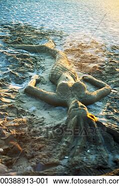 Stock Photography - spain, alicante, 
sand sculpture 
of mermaid on 
beach. fotosearch 
- search stock 
photos, pictures, 
images, and photo 
clipart
