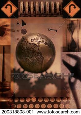 Stock Photography - brass globe with 
gears and tools 
(digital composite). 
fotosearch - search 
stock photos, 
pictures, images, 
and photo clipart