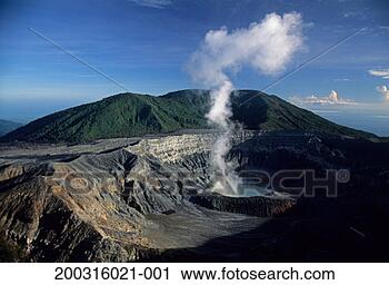 Stock Photography - costa rica, volcan 
poas national 
park, edge of 
crater with steam. 
fotosearch - search 
stock photos, 
pictures, images, 
and photo clipart