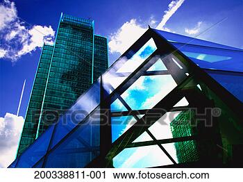 Stock Photography - england, london, 
canary wharf, 
skyscapers, low 
angle view. fotosearch 
- search stock 
photos, pictures, 
images, and photo 
clipart