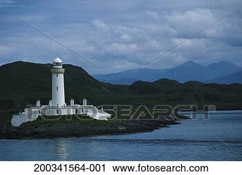 Stock Photography - scotland, strathclyde, 
firth of lorne, 
lismore lighthouse. 
fotosearch - search 
stock photos, 
pictures, images, 
and photo clipart