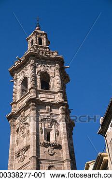 Stock Photography - spain, valencia, 
santa catalina, 
bell tower. fotosearch 
- search stock 
photos, pictures, 
images, and photo 
clipart