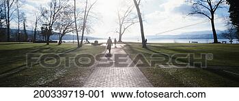 Stock Photography - switzerland, zurich, 
path through park 
by lake. fotosearch 
- search stock 
photos, pictures, 
images, and photo 
clipart