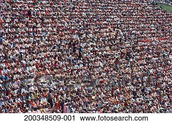 Stock Photography - crowd of spectators 
at raceway, elevated 
view. fotosearch 
- search stock 
photos, pictures, 
images, and photo 
clipart