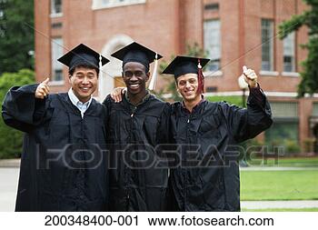 Stock Photography - male university 
graduates, portrait. 
fotosearch - search 
stock photos, 
pictures, images, 
and photo clipart