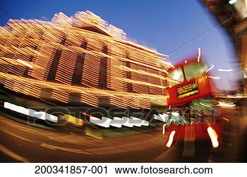 Stock Photography - uk, london, knightsbridge, 
red bus (blurred 
motion). fotosearch 
- search stock 
photos, pictures, 
images, and photo 
clipart