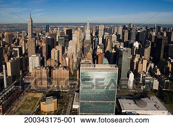 Stock Photography - usa, new york, 
new york city, 
manhattan skyline, 
aerial view. fotosearch 
- search stock 
photos, pictures, 
images, and photo 
clipart
