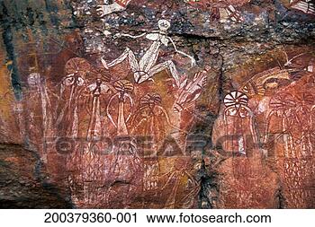 Stock Photography - australia, kakadu 
national park, 
aboriginal art 
on nourlangie 
rock. fotosearch 
- search stock 
photos, pictures, 
images, and photo 
clipart