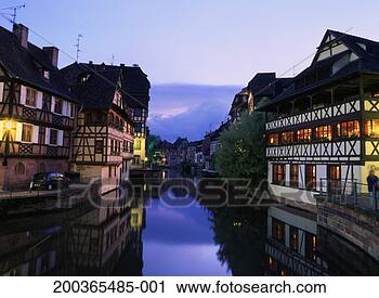 Stock Photography - france, alsace, 
strasbourg, ill 
river, dusk. fotosearch 
- search stock 
photos, pictures, 
images, and photo 
clipart