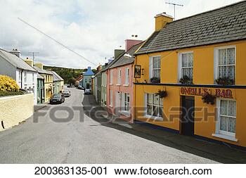 Stock Photography - ireland, county 
cork, beara peninsula, 
eyeries, street 
scene. fotosearch 
- search stock 
photos, pictures, 
images, and photo 
clipart