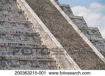 Stock Photography - mexico, yucatan, 
chichen itza, 
el castillo pyramid, 
close-up of stairs. 
fotosearch - search 
stock photos, 
pictures, images, 
and photo clipart