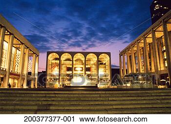 Stock Photography - usa, new york, 
lincoln centre, 
dusk. fotosearch 
- search stock 
photos, pictures, 
images, and photo 
clipart